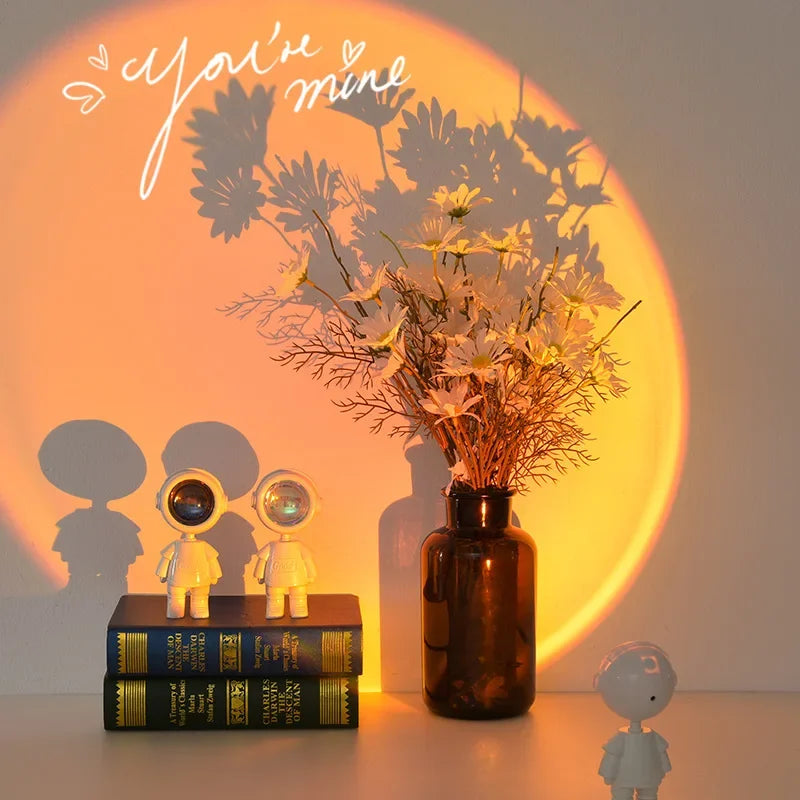 Astronaut Sunset Projector Lamp