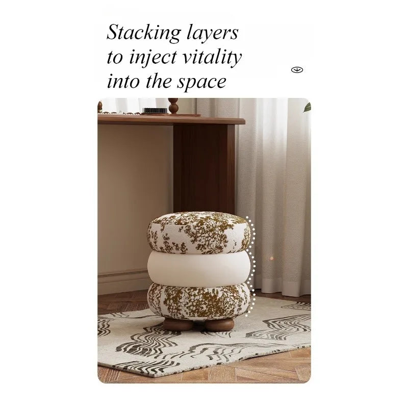 Light Luxury Round Dressing Stool