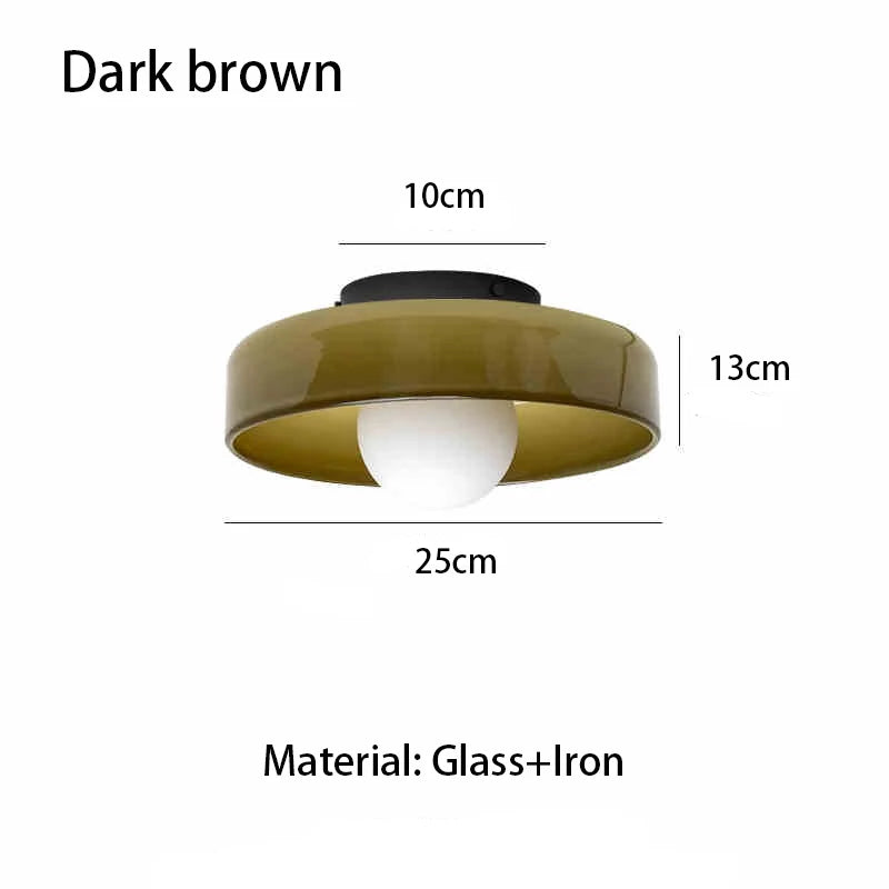 Vintage Colored Glass Ceiling Light
