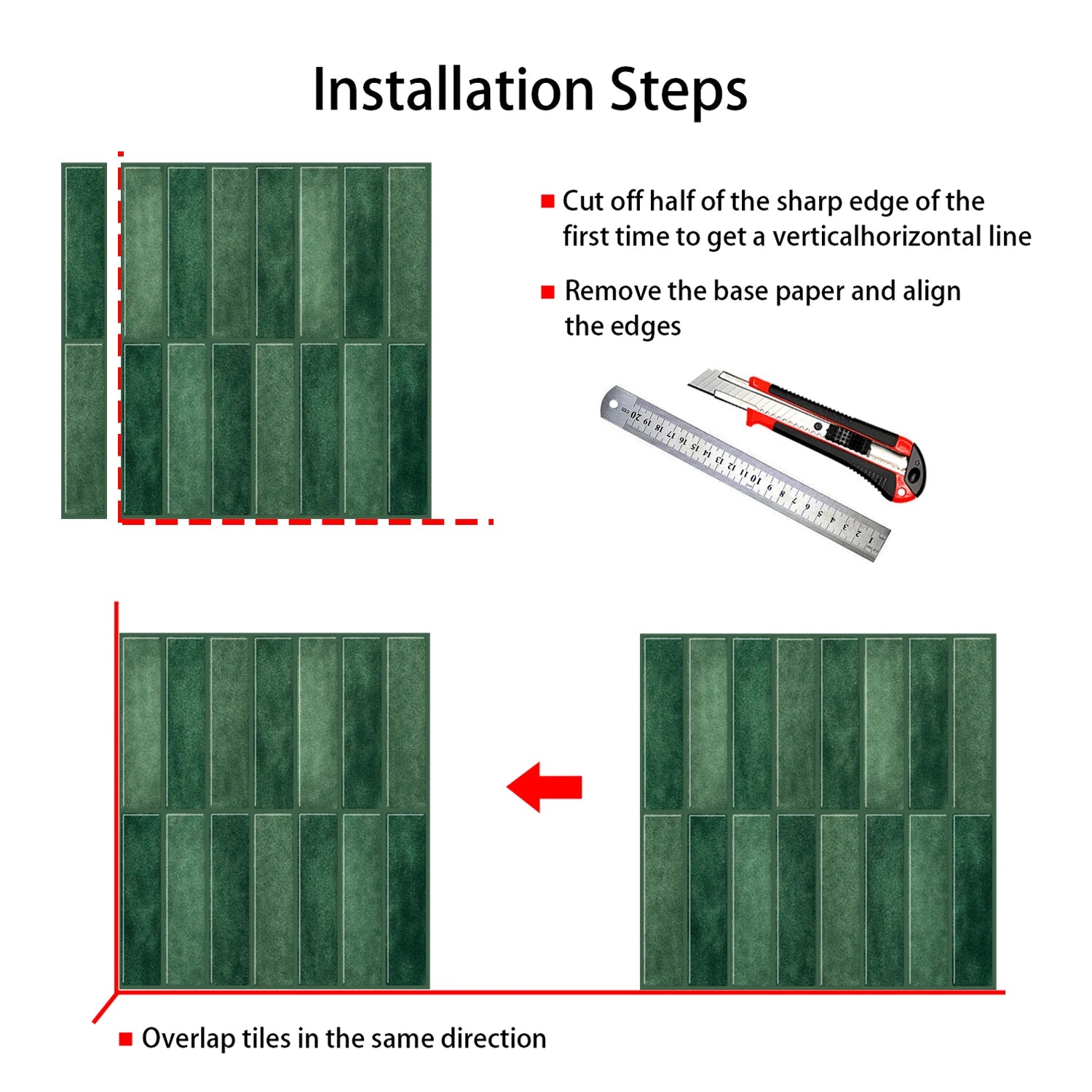3D Peel and Stick Wall Tiles