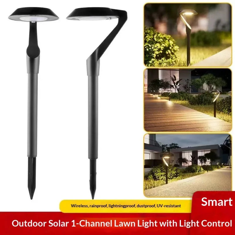 2pc Solar Energy Saving Lamp Super Bright Solar Lawn Lamp Waterproof