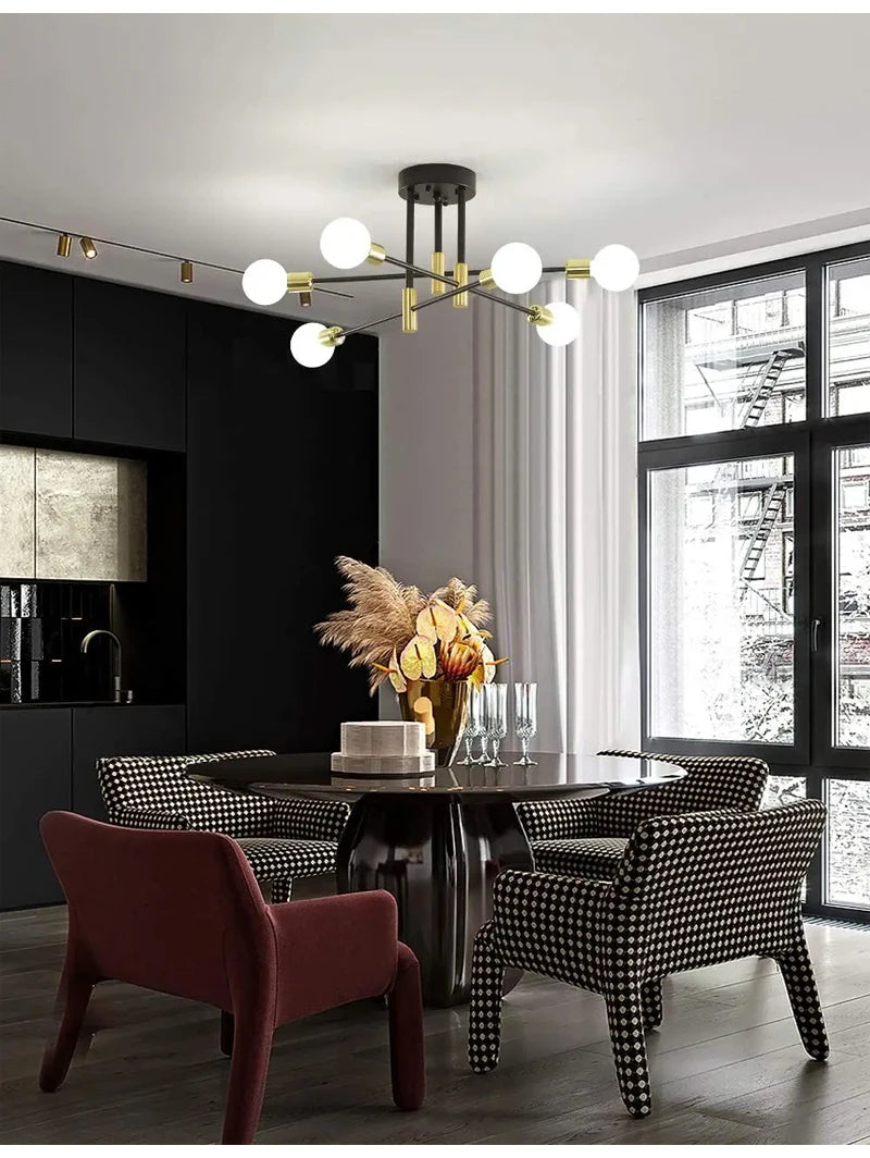 Retro Industrial Iron Ceiling Chandelier