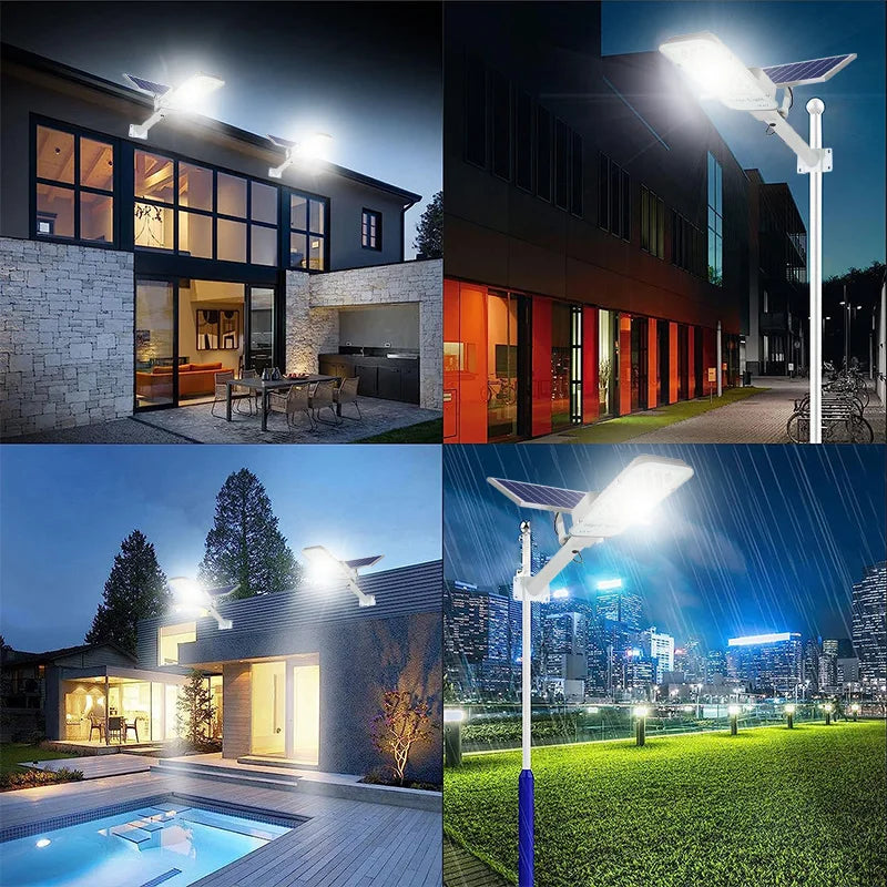 200W Powerful Solar Light Outdoor Solar Street Light 6000mah Waterproof
