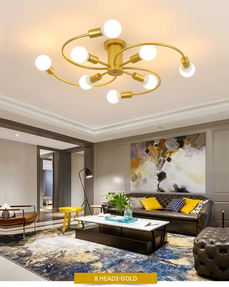 Modern Iron Ceiling Chandelier