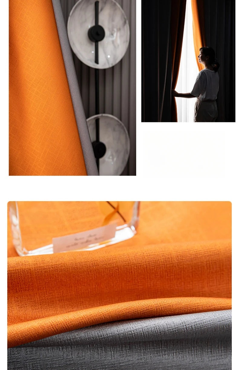 Modern Thermal Insulated Noise Reducing 100% Blackout Curtains