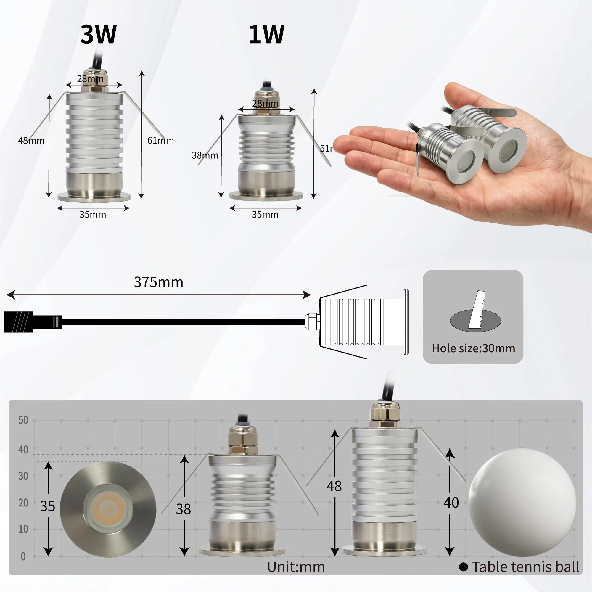LED Underground Light Inground Light Waterproof Recessed