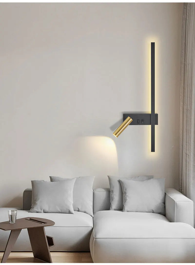 Minimalist Black and White Wall Lamp