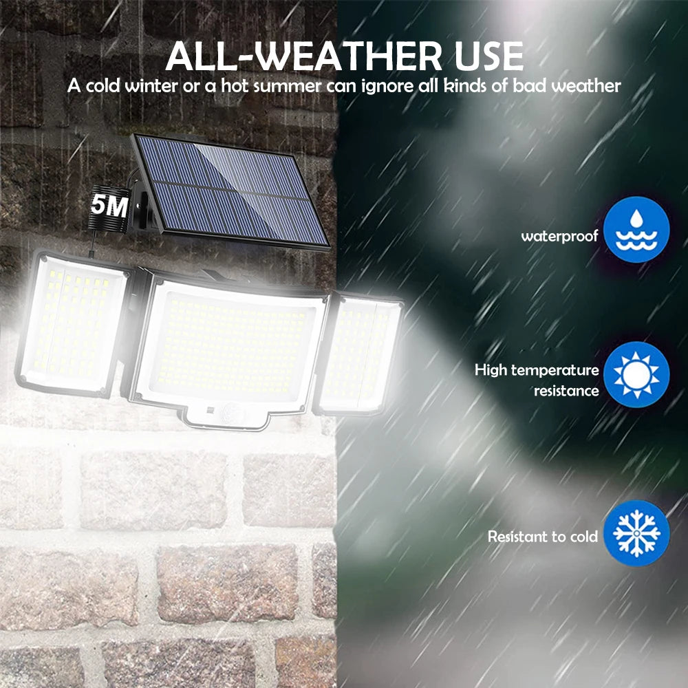 Solar Security Flood Light Motion Sensor