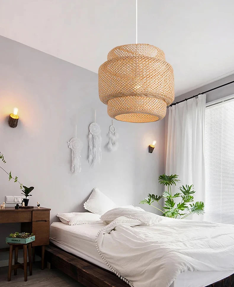 Hand Woven Bamboo Pendant Light