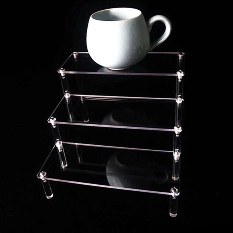 Tiered Acrylic Display Riser Shelf