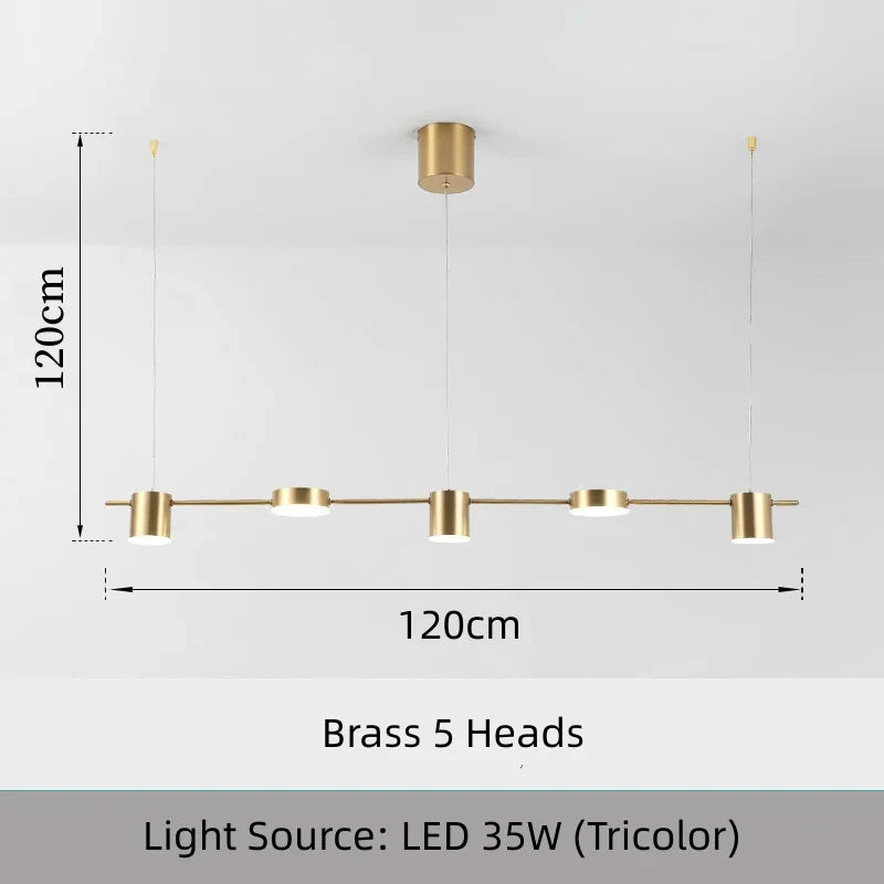 Modern LED Dimmable Multi-Head Chandelier