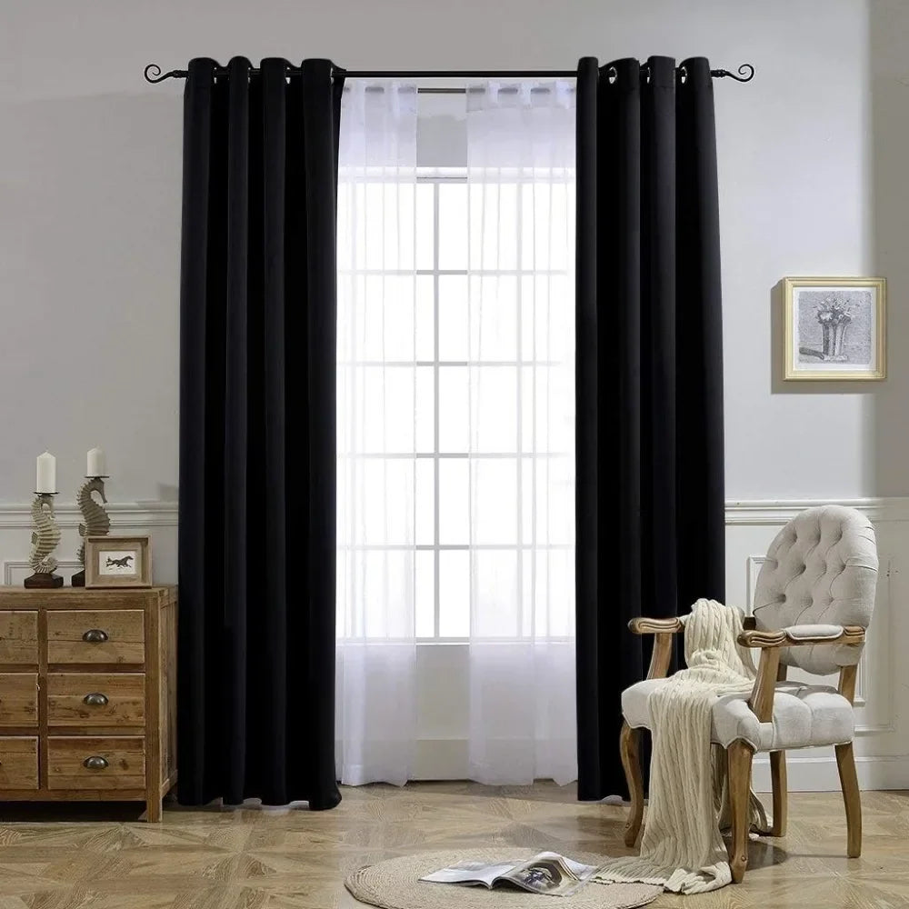 Grommet Blackout Curtain Panel