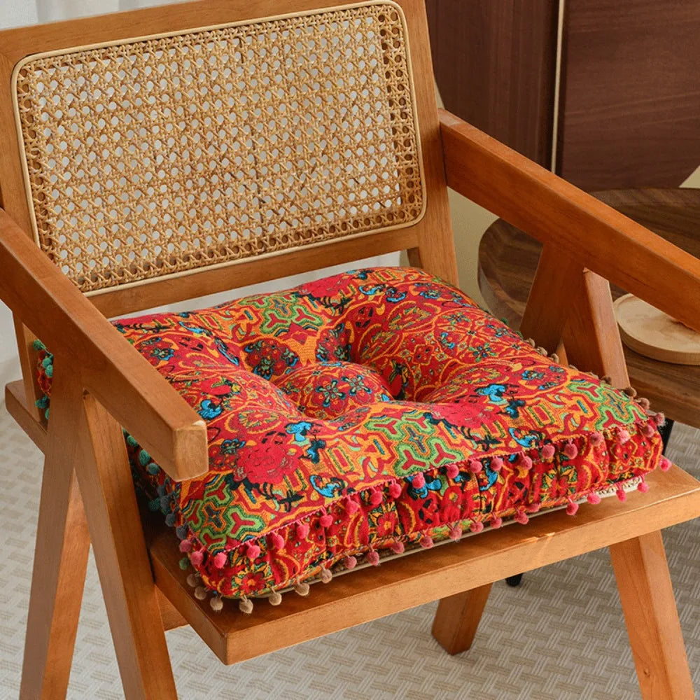 New Soft Tatami Cushion Large Thicken Floor Mat Bohemian Style Square Pillow Cushion For Home Balcony Window