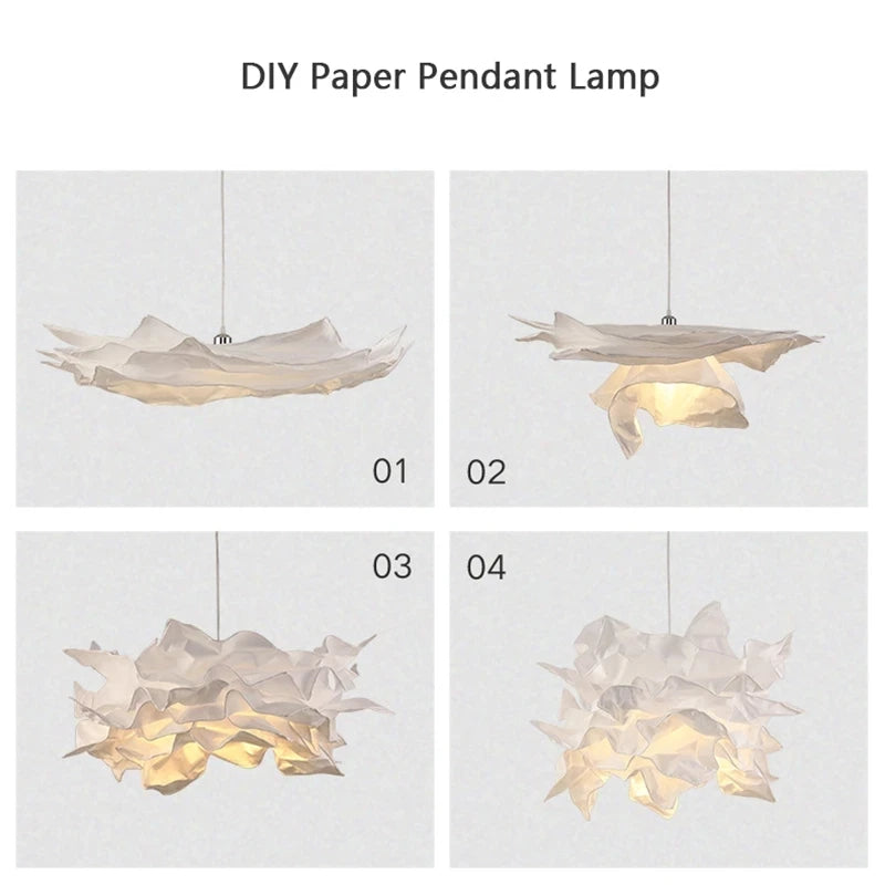 Minimalist Paper Pendant Chandelier