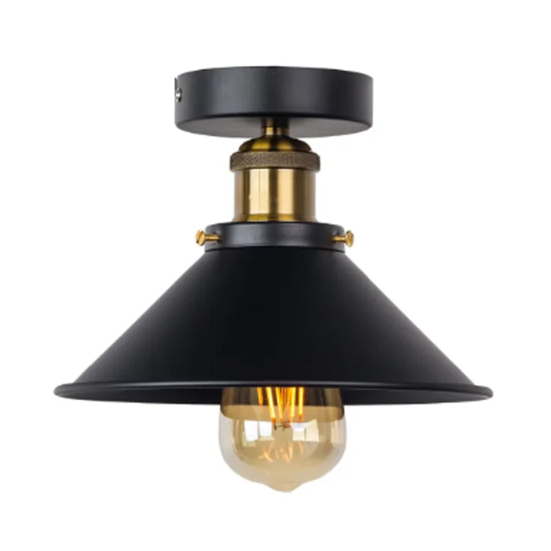 American Industrial Iron Wall Lamp