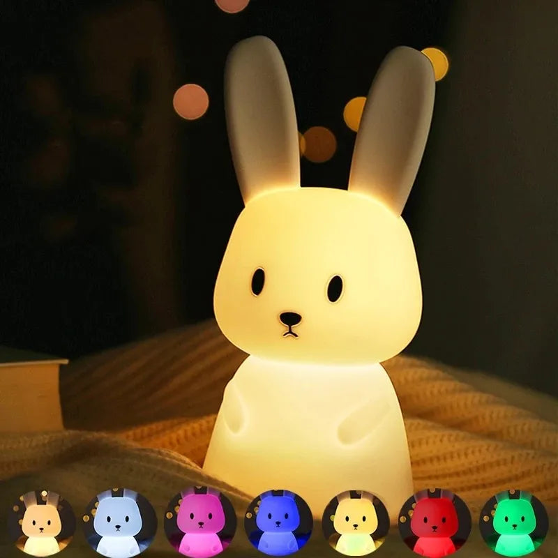 Silicone Rabbit Night Light