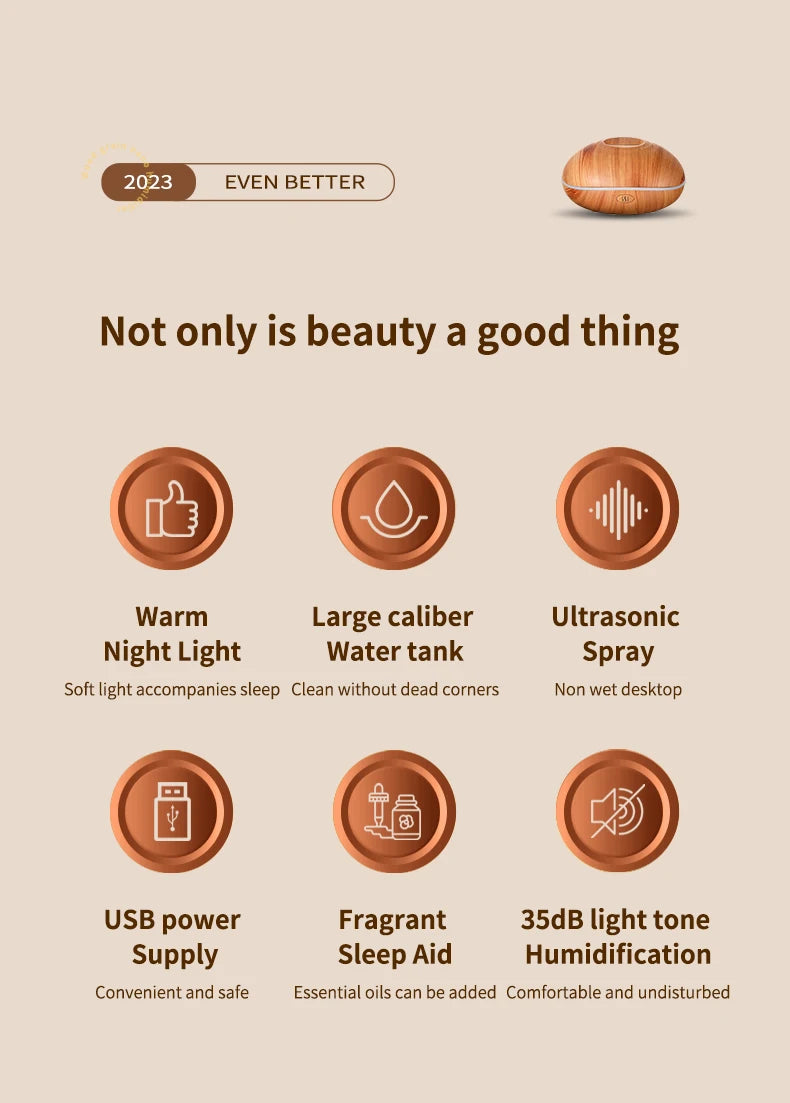 Aroma Humidifier flame Can Add Essential Oil Small AromaRelax Machine