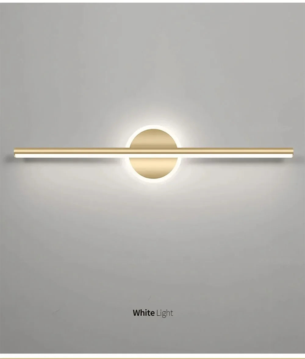 Black Gold Mirror Strip Light