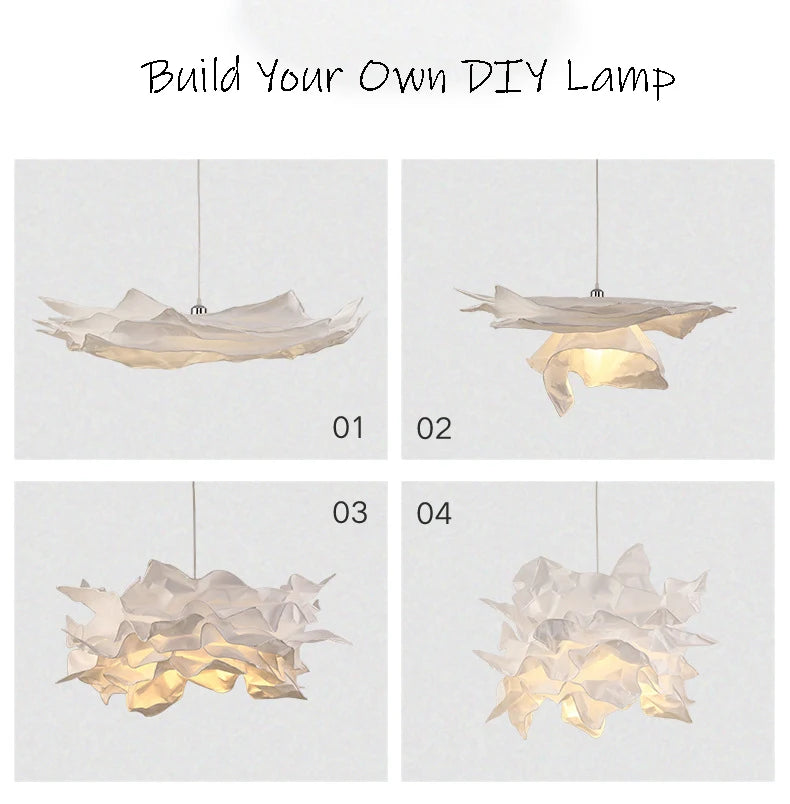 White Paper Cloud Pendant Light