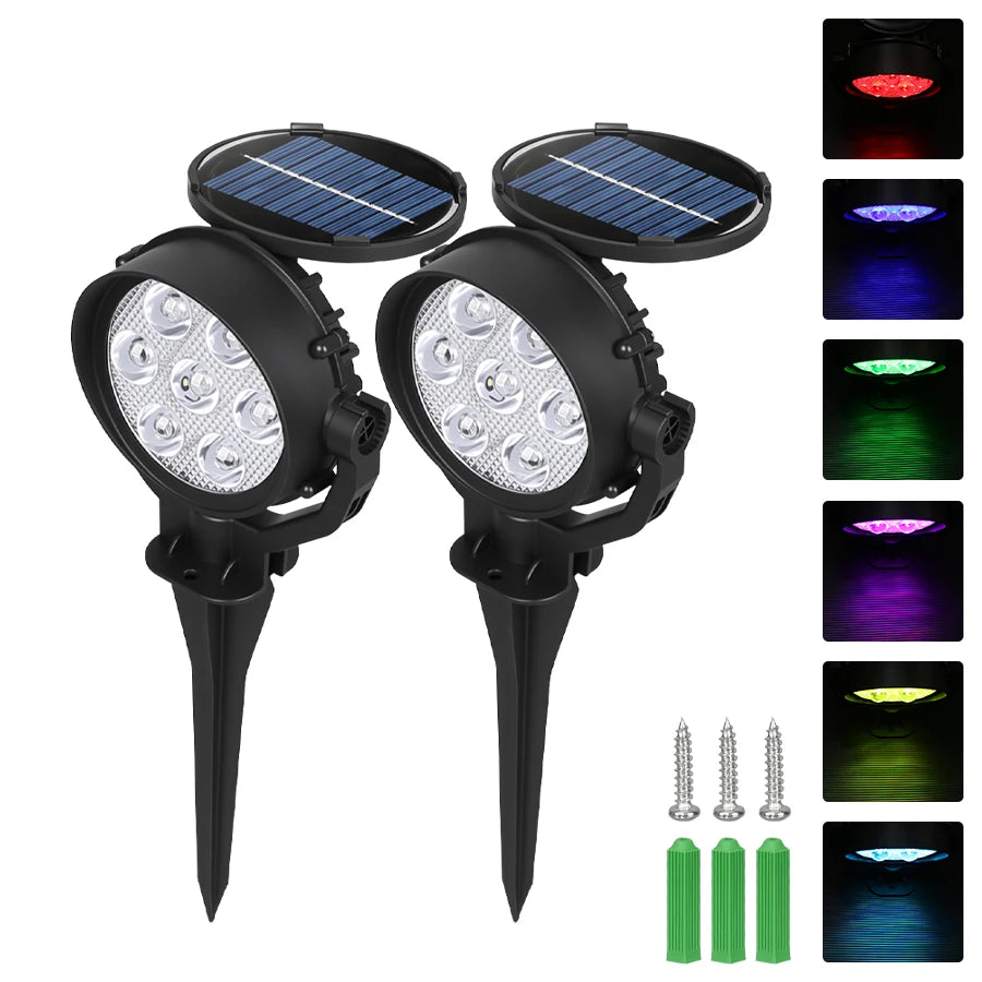 Adjustable Solar Landscape Spotlight
