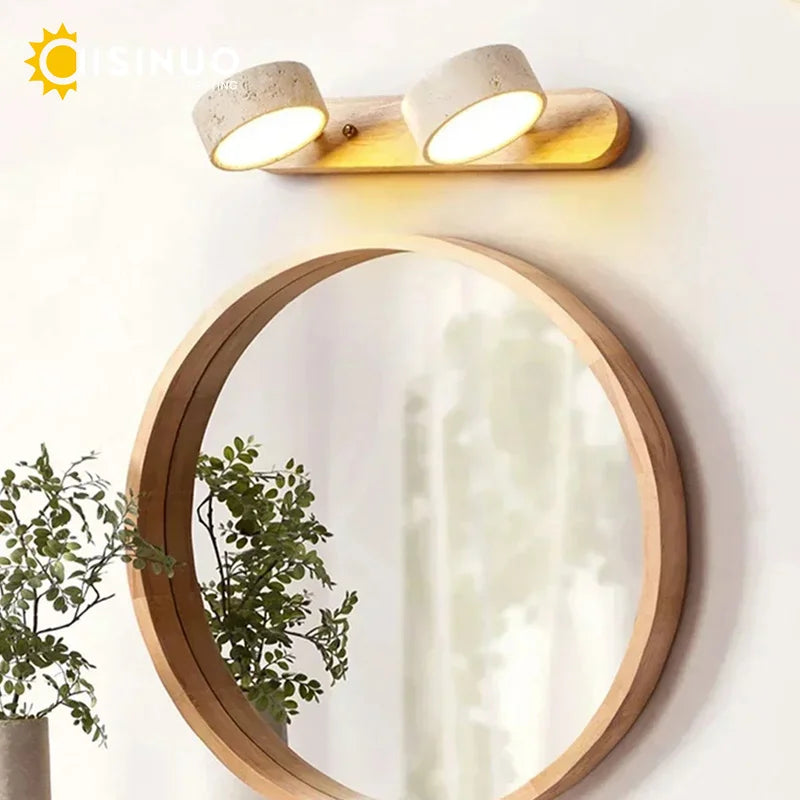 Travertine Stone Vanity Light