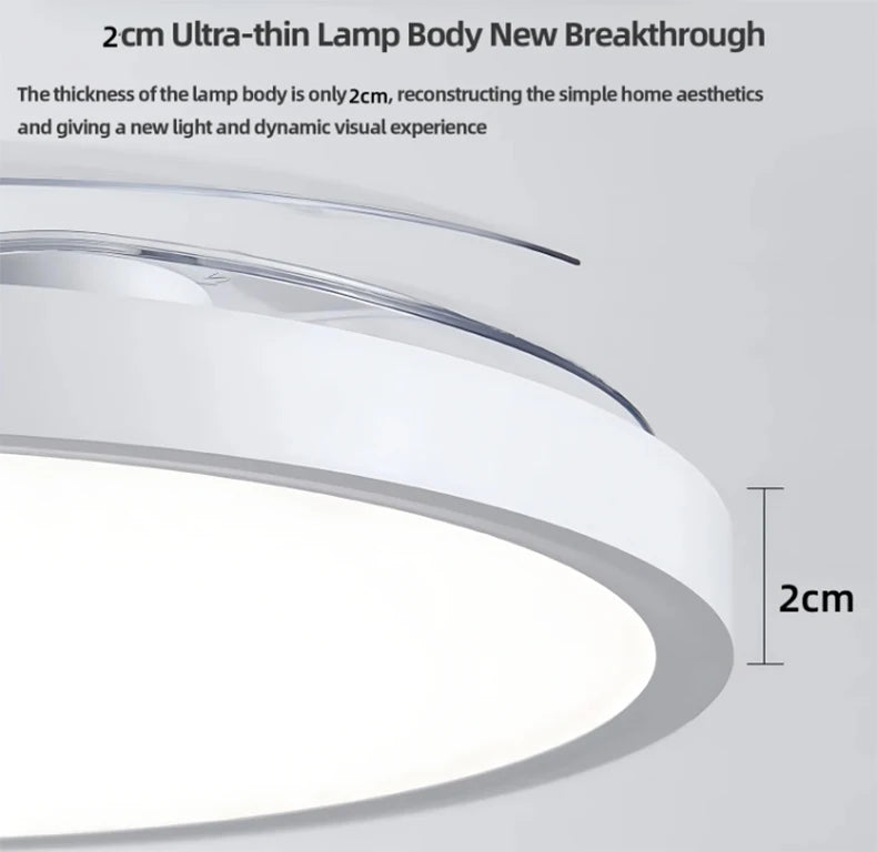 Invisible Blade LED Ceiling Fan