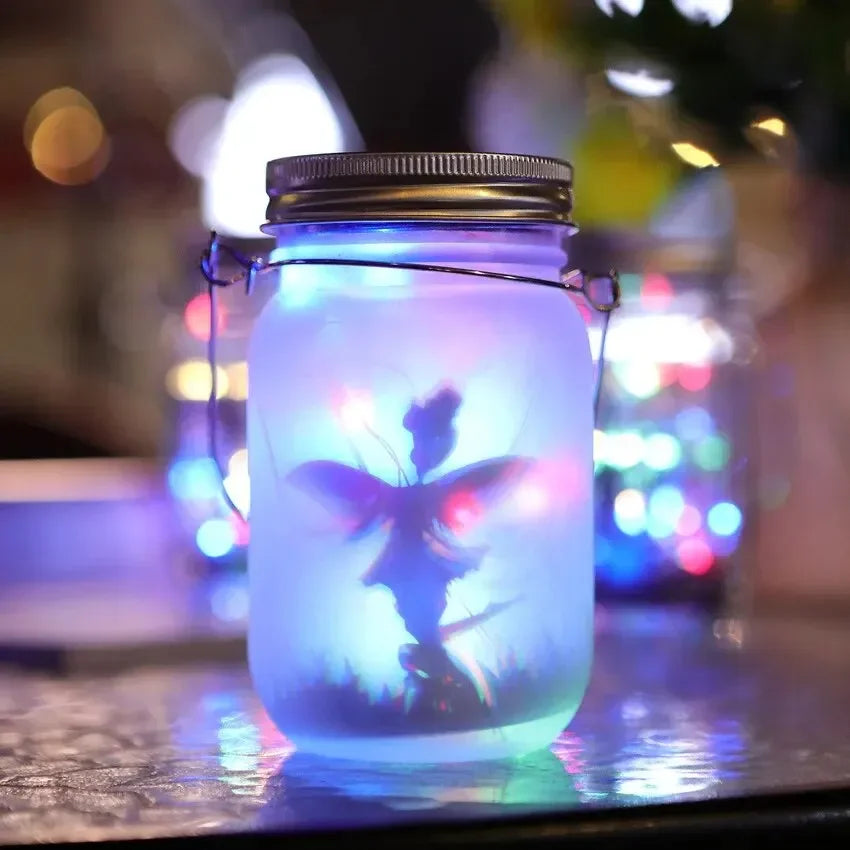 Solar Mason Jar Fairy Light Lantern