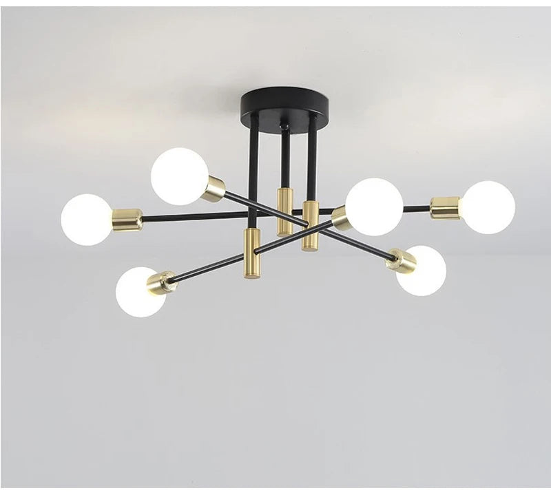 Retro Industrial Iron Ceiling Chandelier