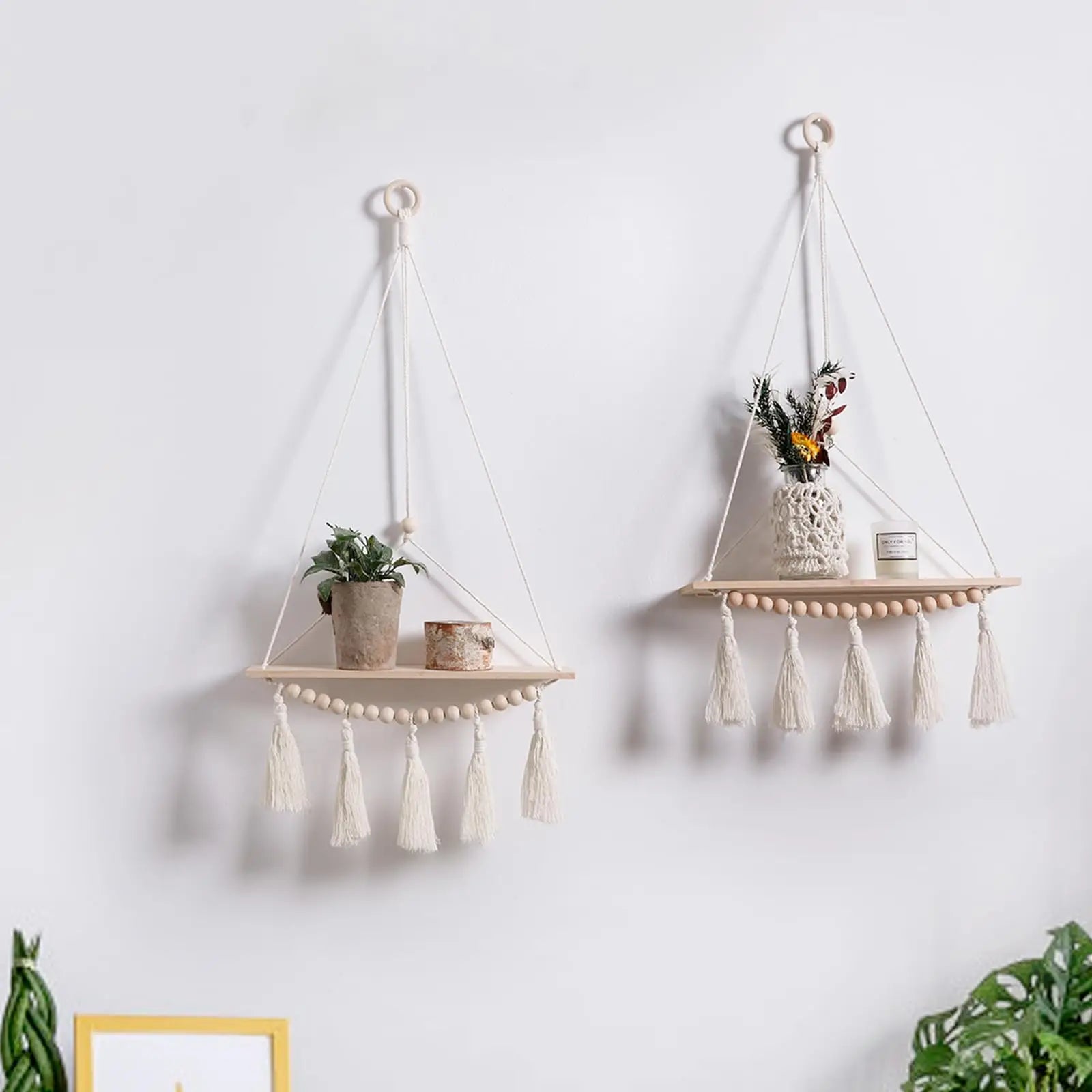 Macrame Wall Hanging Shelf