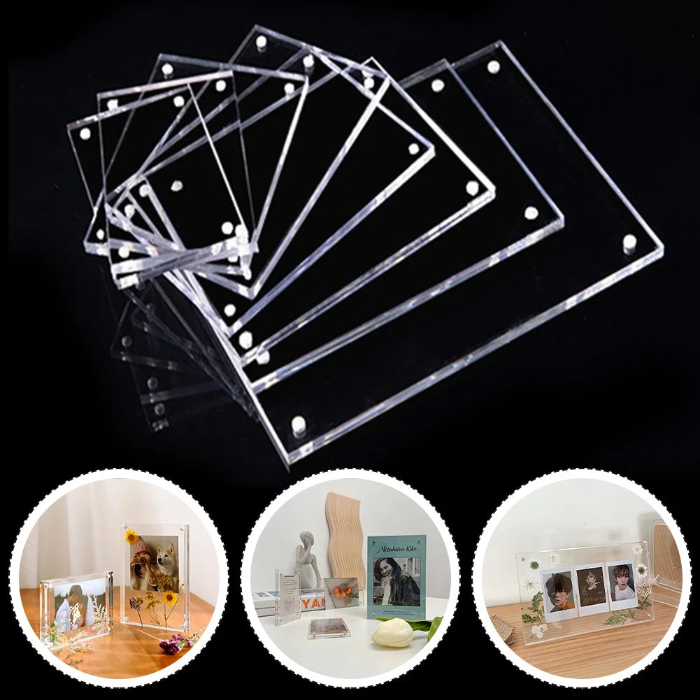 Clear Acrylic Magnetic Photo Block