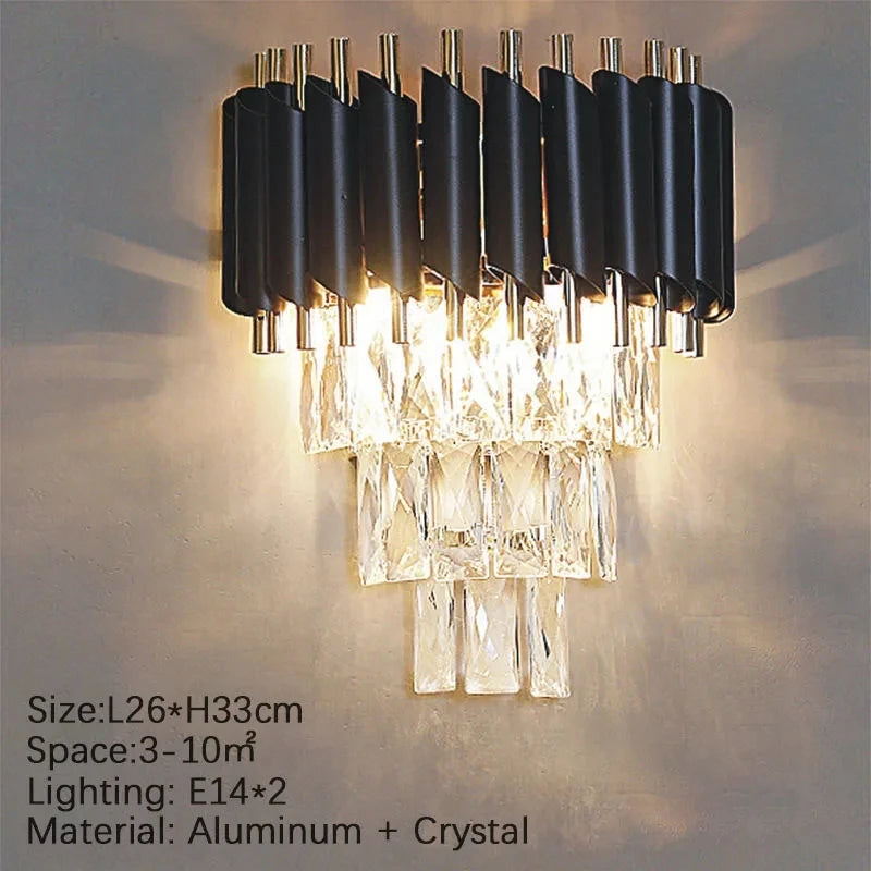 Luxury Crystal Ceiling Chandelier Lighting Modern Living Room Lights