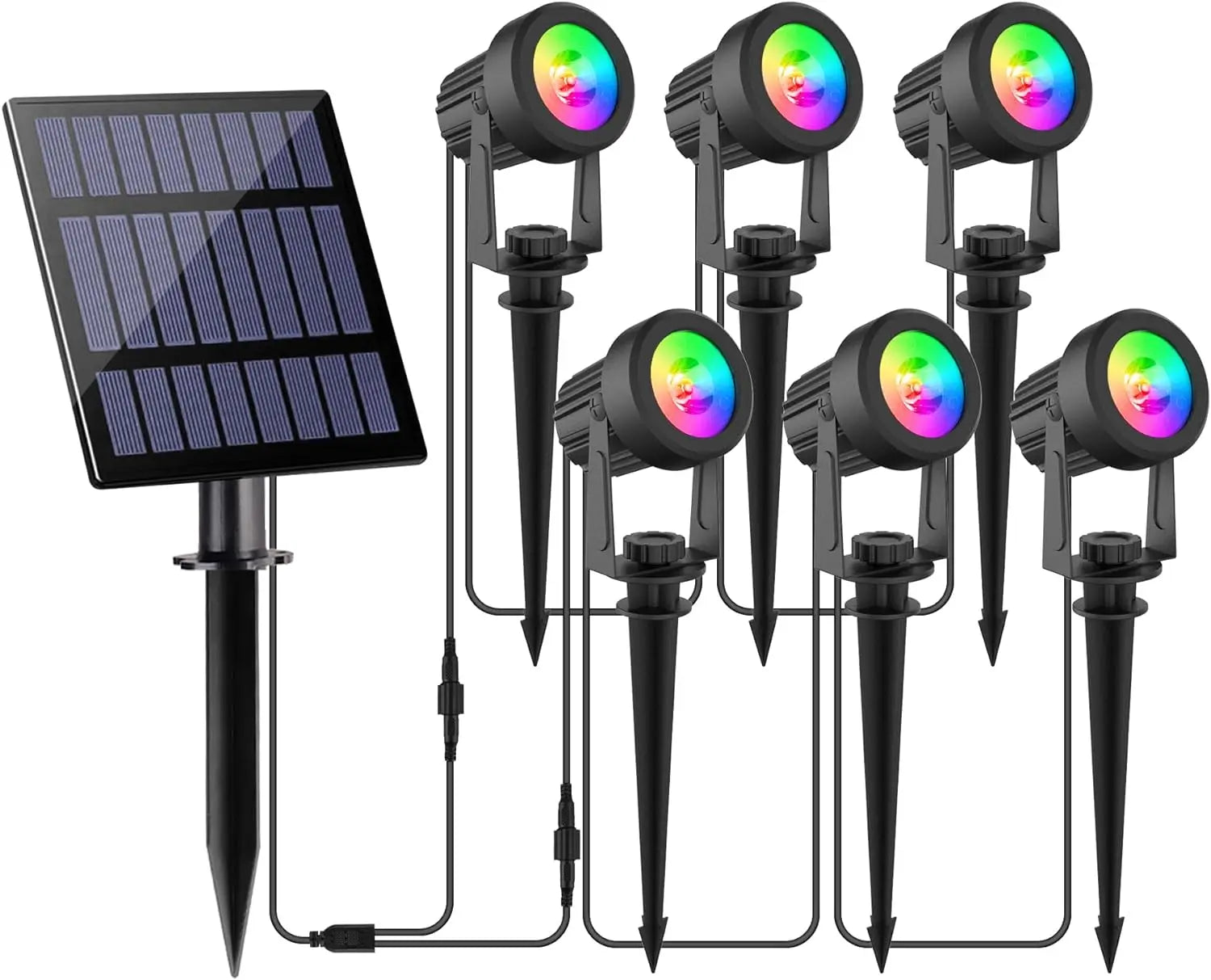 RGB Solar Garden Spotlight