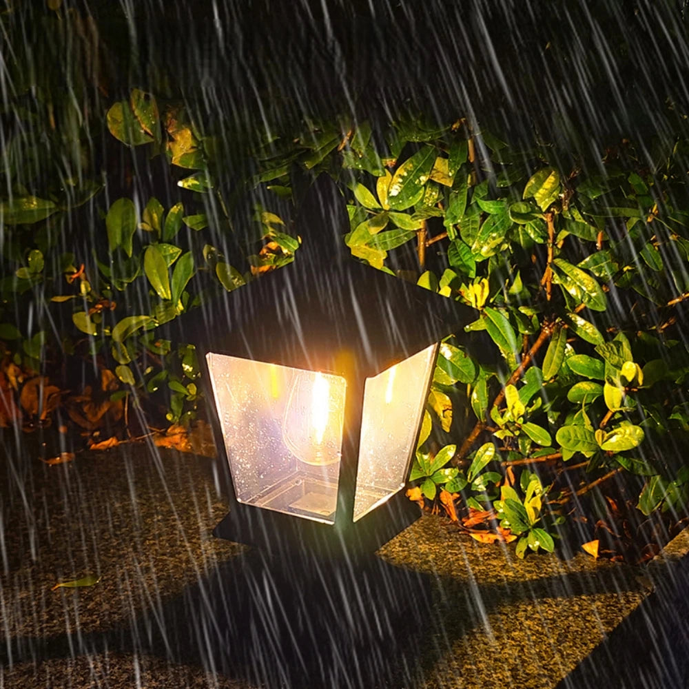 Waterproof Solar Garden Lights for Villas Courtyard Pillar Head Light