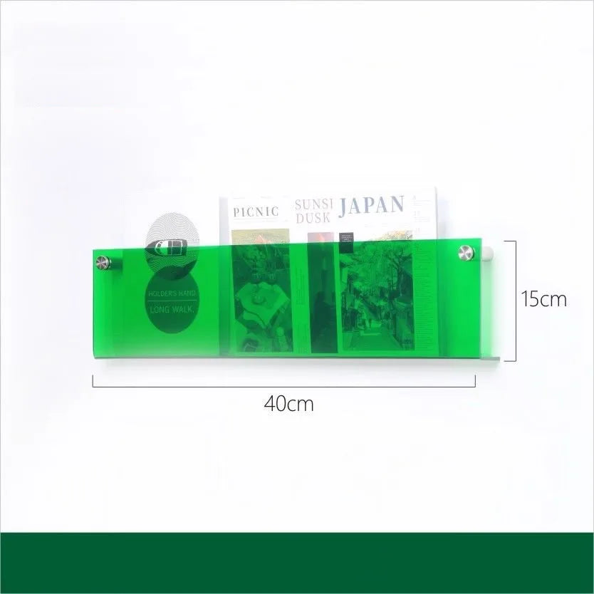 Acrylic Wall Magazine Rack