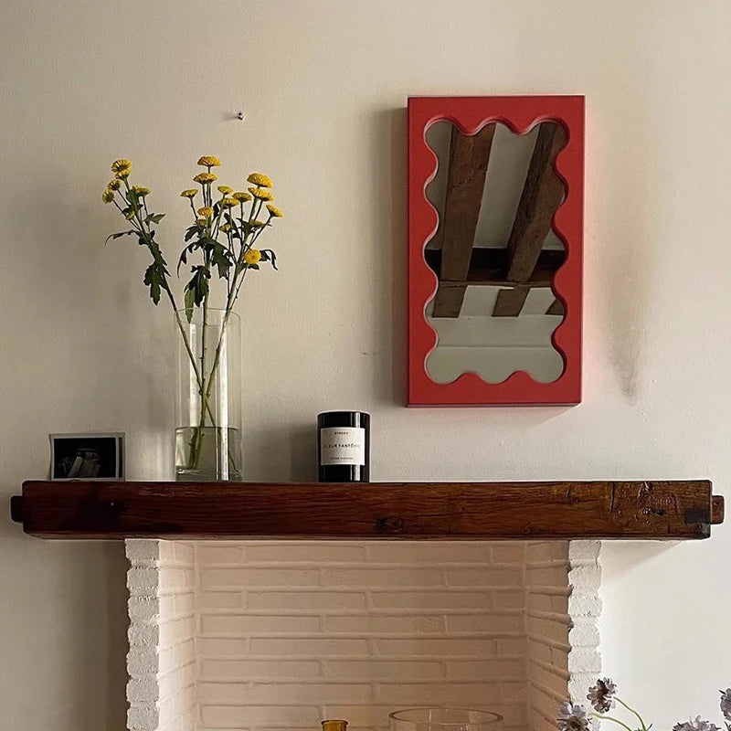 Rectangular Solid Wood Wall Mirror