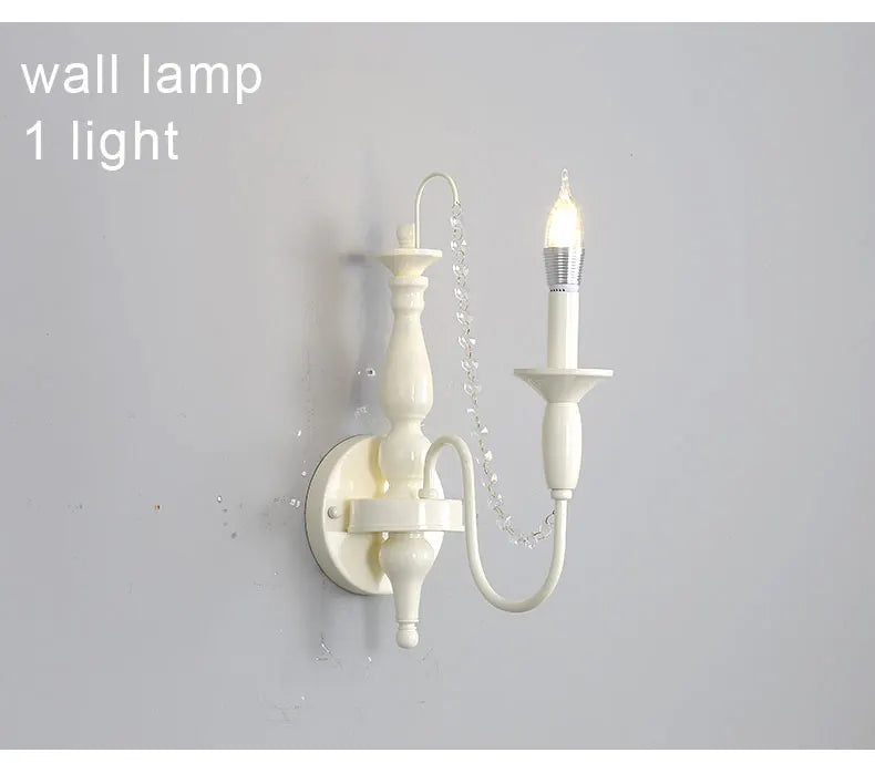 Modern 6-Light Crystal Chandelier LED Ceiling Light with E14 Bulb Base