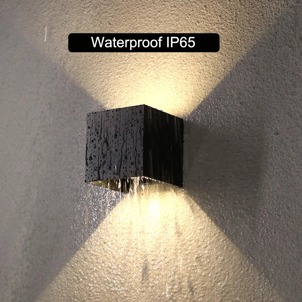 Modern Square Outdoor Wall Lamp