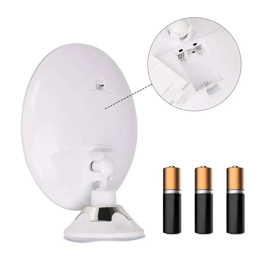 10X Magnifying LED Makeup Mirror with Flexible Gooseneck