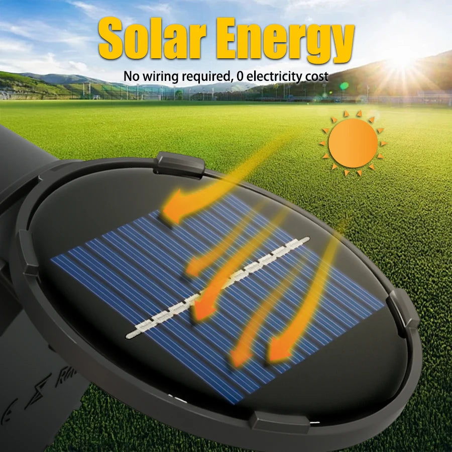 Adjustable Solar Landscape Spotlight