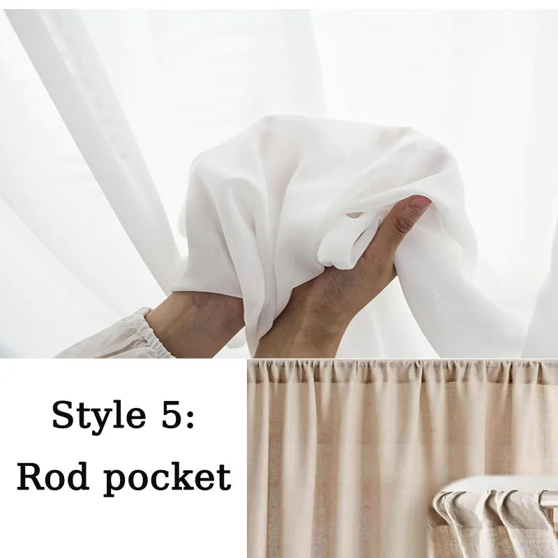 S Fold Wavy Sheer Curtains Good Quality White Tulle Window Curtains