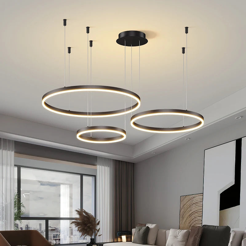 Modern Circular Ring LED Chandelier