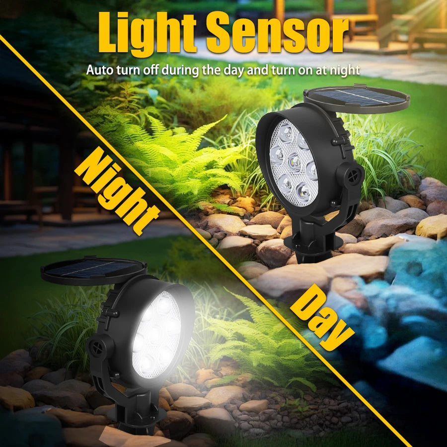 Adjustable Solar Landscape Spotlight