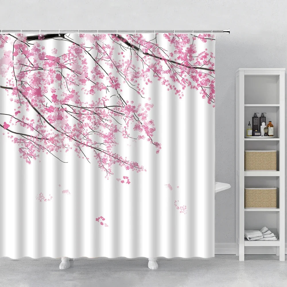 Japanese Sakura Shower Curtain