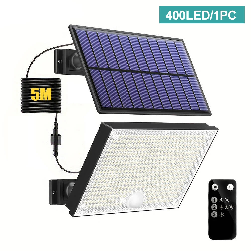 Solar Security Flood Light with Remote
