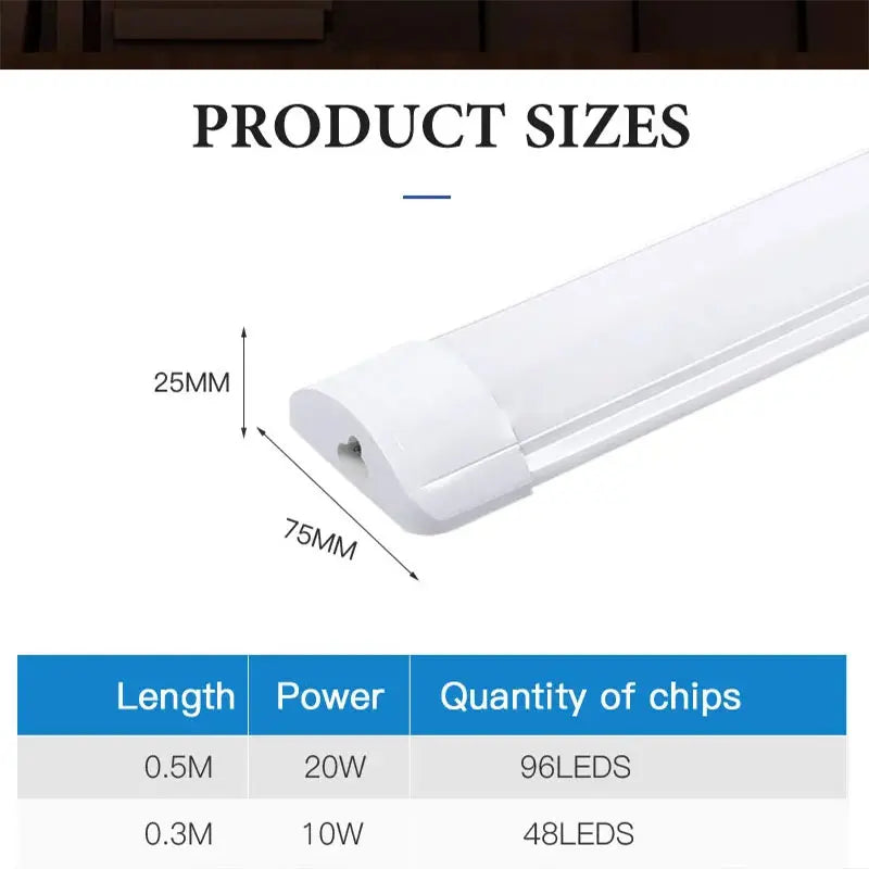LED Tube Mirror Vanity Light