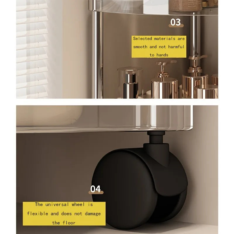 Clear Multi Tier Bathroom Rack