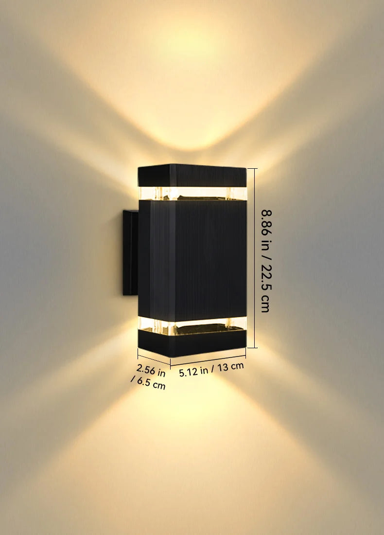 E27 Outdoor Up And Down Wall Sconce