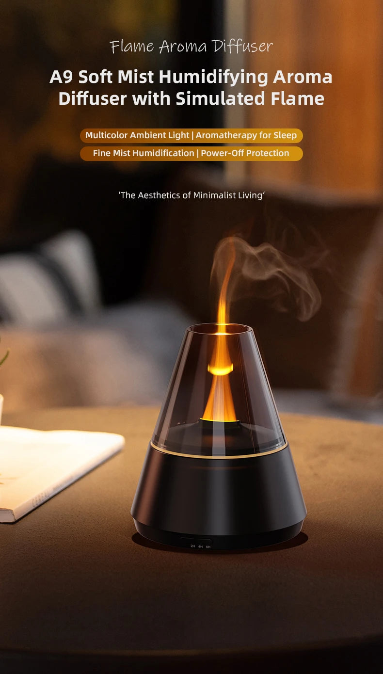 New Air Humidifier Home Colorful Lamp Usb Charge Essential Oil Spray