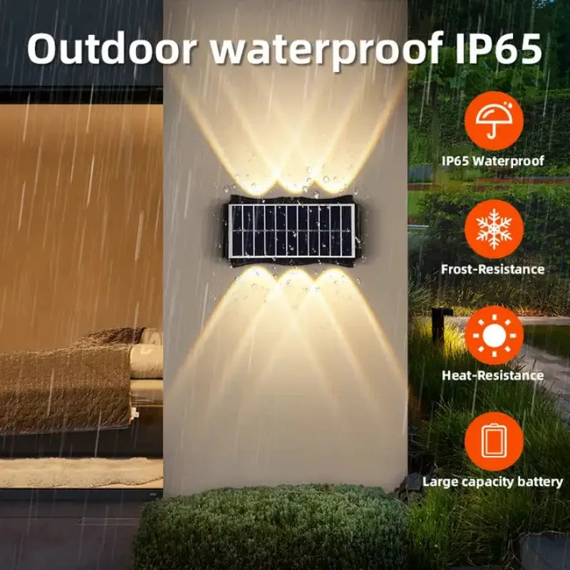 Up & Down Solar Wall Light