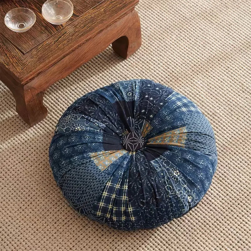 Floor Pillow Round Large Pillow Seating Meditation Pillow Inserts Bohemian Cushion Mandala Circle Cushion for Indoor Outdoor